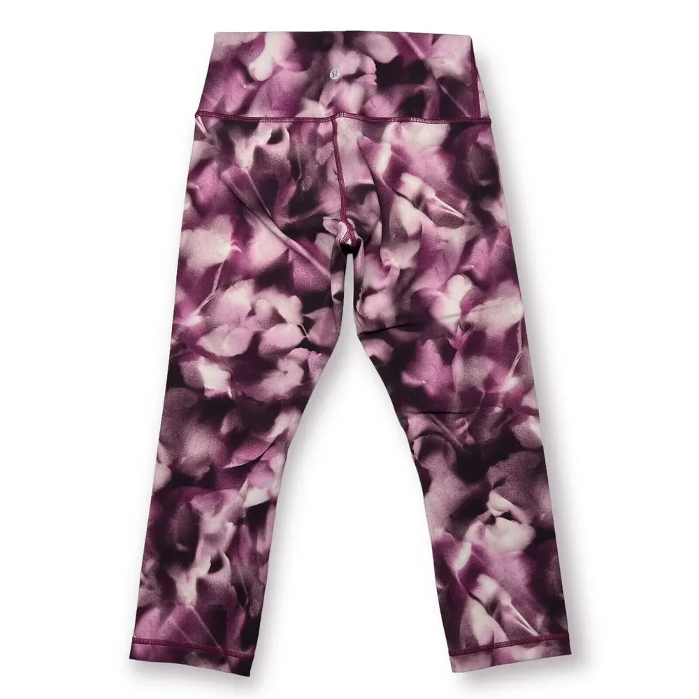 Lululemon Wunder Under Crop Hi-Rise 21 Leggings Blush Pink Size 6 Athletic Pants